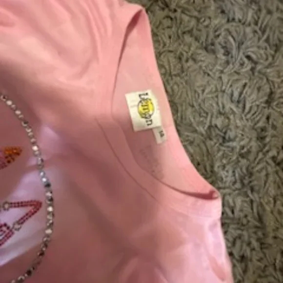 Girls Tye Dye 3/4 Lemon Shirt - Picture 3 of 4